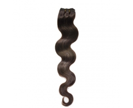 Extensions à clips cheveux ondulés Chocolat