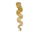 Extensions à clips cheveux ondulés Blond Clair