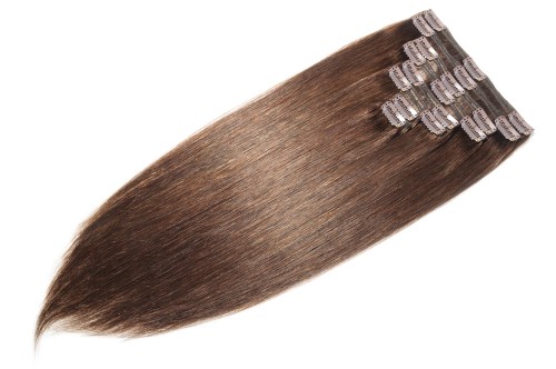 Extension cheveux naturel - Châtain Foncé.